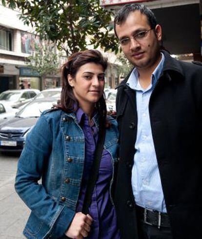 Kholoud Sukkariyeh y Nidel Darwish, el primer matrimonio civil en Líbano.
