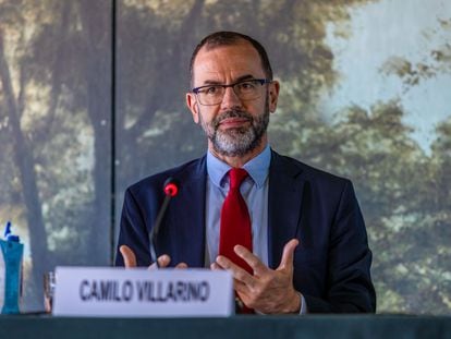 Camilo Villarino, en un acto en Madrid el 22 de junio de 2023.