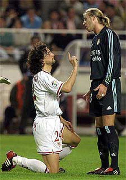 Pablo Alfaro discute con Beckham.