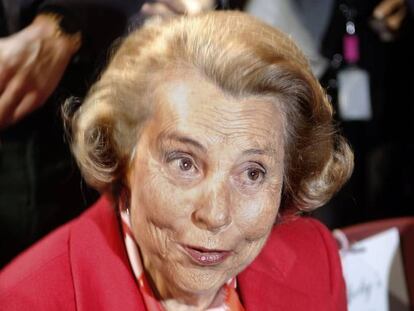 Liliane Bettencourt propietaria de L'oreal.