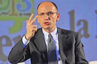 El presidente de Gobierno de coalición italiano, Enrico Letta, participa en un evento organizado por el diario "La Republica" en Florencia, Italia, hoy 8 de junio de 2013.