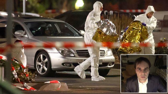 SENSITIVE MATERIAL. THIS IMAGE MAY OFFEND OR DISTURB     A body is seen in a damaged car as forensic experts work after a shooting in Hanau near Frankfurt, Germany, February 20, 2020.     REUTERS/Kai Pfaffenbach