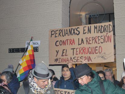 Manifestacion peruanos Madrid