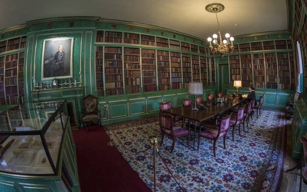 La biblioteca del palacio de Liria.