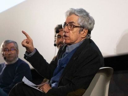 El guionista Juan Antonio Porto, en la Academia de Cine el año pasado en un encuentro sobre 'Beltenebros'.