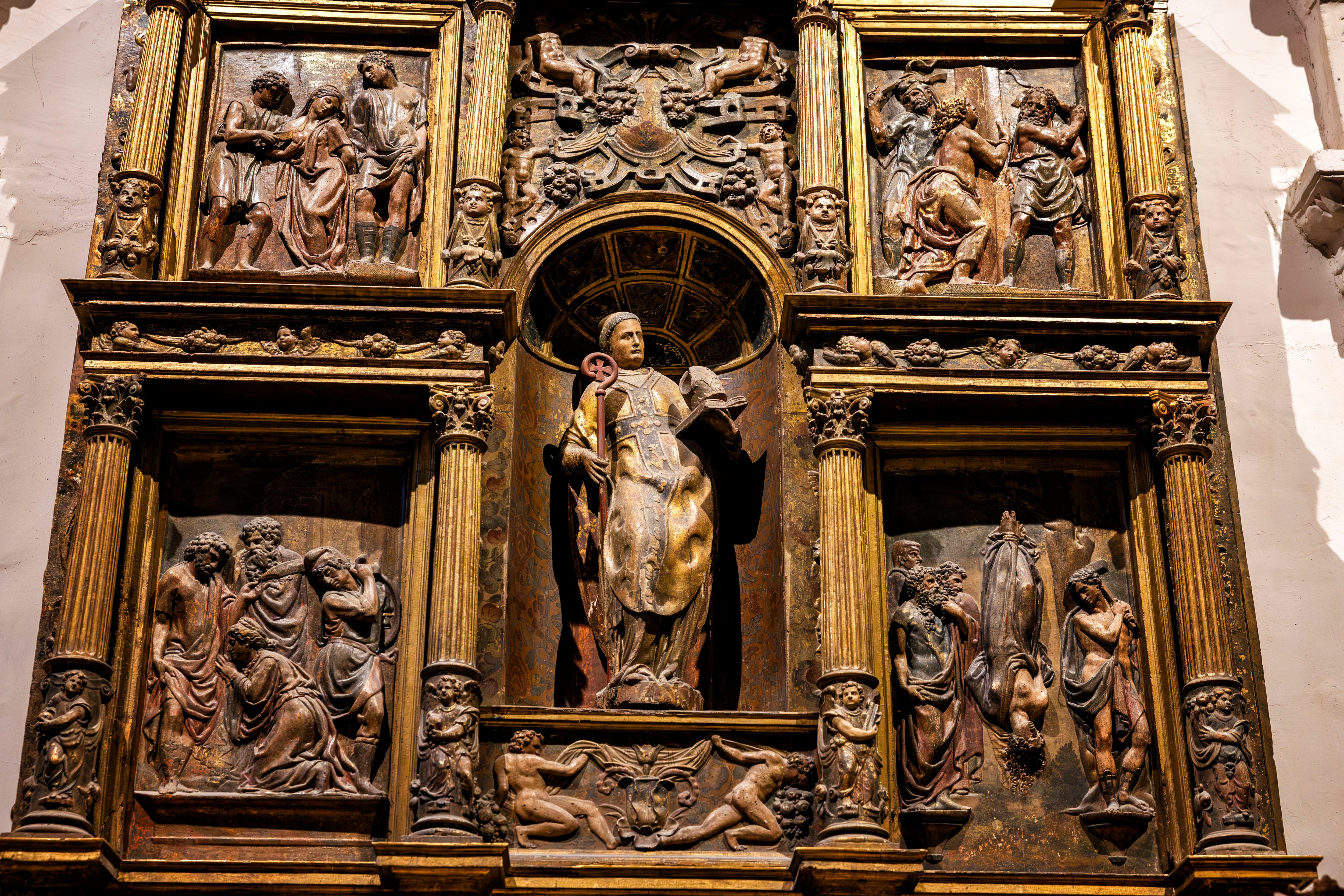 Retablo de Santa Águeda en la Universidad de Alcalá.