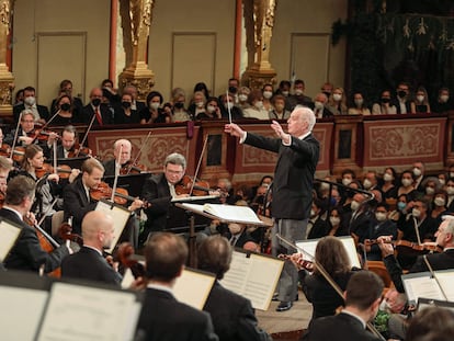 Daniel Barenboim, durante el ensayo del Concierto de Año Nuevo el jueves 30 de diciembre.