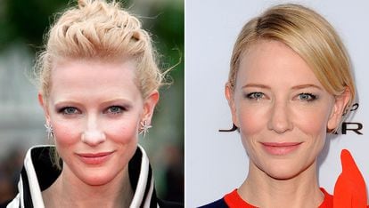 Cate Blanchett

Pocos cambios ha habido en los últimos diez años en el rostro de una de las actrices más elegantes de Hollywood. A lo sumo, volver a su color de cejas natural, que llevó mucho más rubias durante la promoción de la película 'Babel' en Cannes en 2006.
