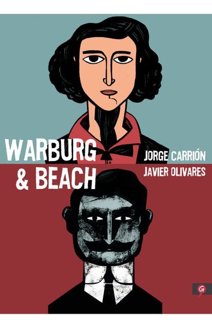 portada 'Warburg & Beach', JORGE CARRIÓN y JAVIER OLIVARES. EDITORIAL SALAMANDRA GRAPHIC
