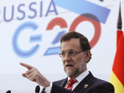 Mariano Rajoy, en el G20 de San Petersburgo.