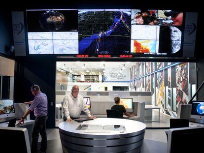 Imagen general de la Sala de Control ubicada en Alicante.