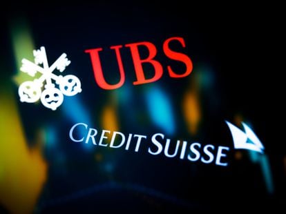 Logos de UBS y Credit Suisse