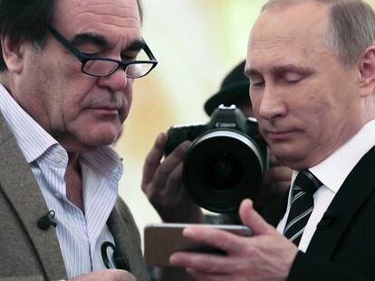 Oliver Stone y Vladimir Putin, en &#039;Entrevistas a Putin&#039;.