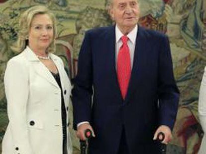 Hillary Clinton, el Rey Juan Carlos y Trinidad Jiménez
