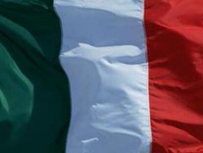 Imagen de una bandera de Italia