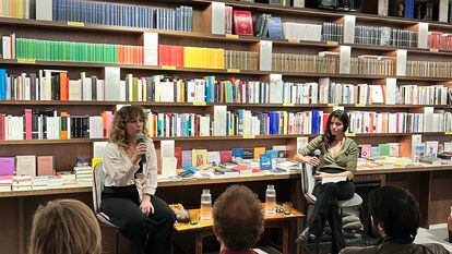 Presentació del llibre 'Polilla' d'Alba Muñoz, a la llibreria Finestres, en una imatge cedida.