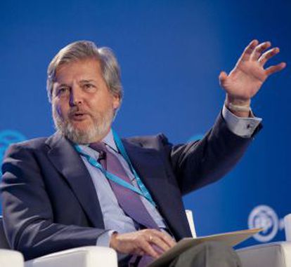 El ministro de Educación, Cultura y Deporte, Íñigo Méndez de Vigo, durante una intervención.
