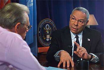 Colin Powell, durante una entrevista realizada por Larry King en la cadena CNN el pasado día 4.