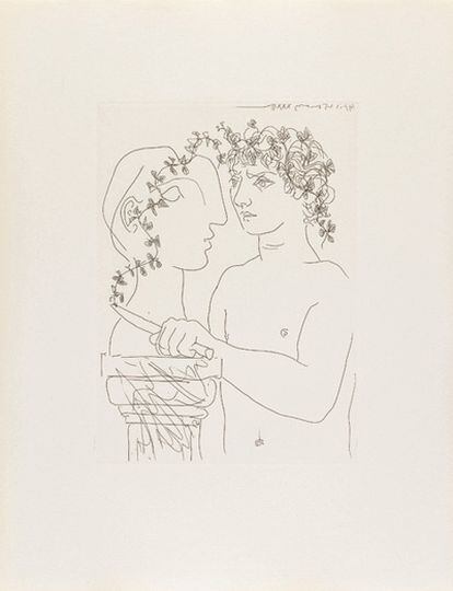 La muestra recoge 100 estampas realizadas por Picasso entre el 13 de septiembre de 1930 y marzo de 1937 por encargo del marchante de arte y editor Ambroise Vollard.