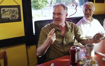 El senador y candidato demócrata a la vicepresidencia, Tim Kaine.