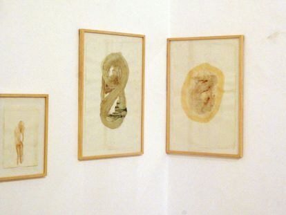Acuarelas de la exposición 'Ya fuie mujer' de Tomás Espina.