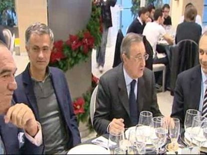 Mourinho, Florentino y Valdano se ven las caras