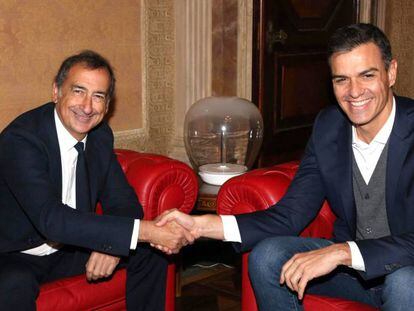 Pedro Sánchez, junto al alcalde de Milán, Beppe Sala / VÍDEO: ATLAS