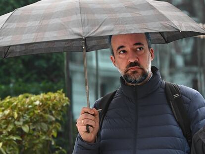 El ex 'número dos' de Interior, Francisco Martínez, llega a la Audiencia Nacional tras su imputación en el 'caso Kitchen', el pasado enero.