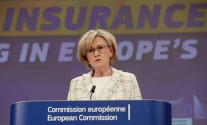 La comisaria europea de Servicios Financieros, Mairead McGuinness.
