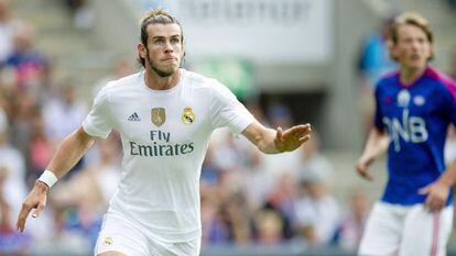 Bale, durante un partido de pretemporada frente al Valerenga.