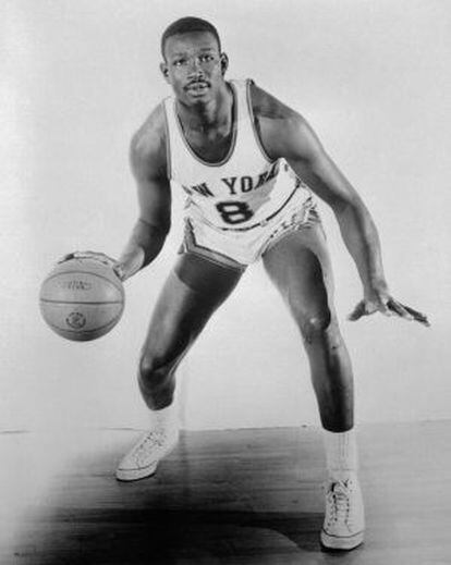 Walt Bellamy, jugador de la NBA, en 1966.