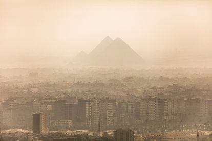Las pirámides de Giza en El Cairo, Egipto, el 24 de septiembre de 2017.