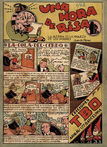 El segundo número de la posguerra, 'Una hora de risa' (1943), fue ilustrado por Urda, colaborador desde 1917.