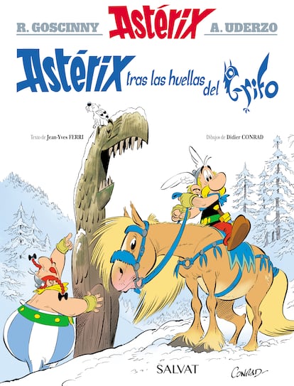 Portada de 'Astérix tras las huellas del Grifo'.