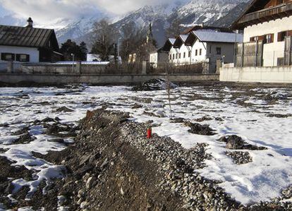 Campo en el que se han encontrado los restos de unas 220 personas, probablemente víctimas del programa de eutanasia del ejército Nazi, en Hall