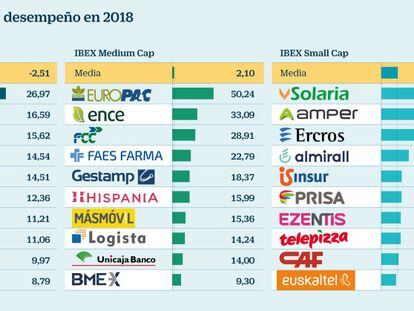 Seis cotizadas de pequeña y mediana capitalización suben más de un 30% en el año