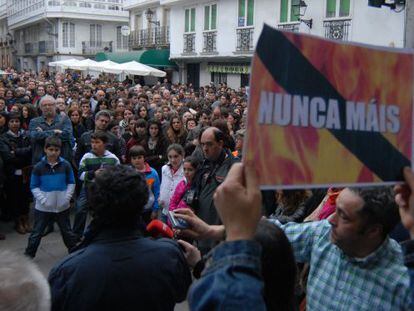 Imagen de la concentraci&oacute;n en Pontedeume