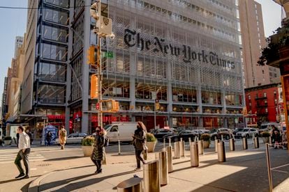 El edificio de 'The New York Times', en Manhattan, el 21 de diciembre de 2022. 