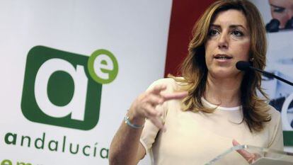 La presidenta de la Junta, Susana D&iacute;az, este martes en Sevilla.