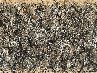 'Ritmo de otoño (Número 30)' (1950), de Jackson Pollock, conservado en el Metropolitan Museum de Nueva York.