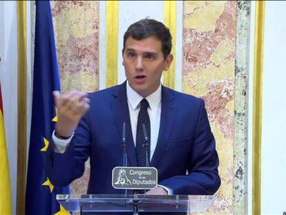 Rivera pone seis condiciones para negociar el voto a favor de Rajoy en la investidura