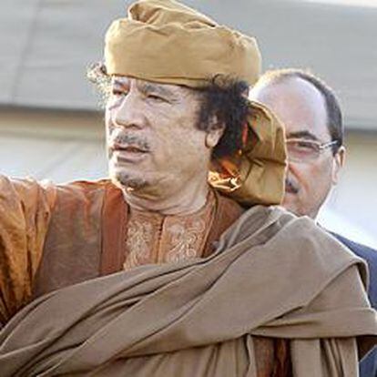 El líder libio Muammar Gaddafi