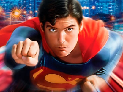 Christopher Reeve en 'Superman' (1978), de Richard Donner, y con música de John Williams.