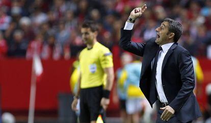 El técnico del Athletico de Bilbao, Ernesto Valverde.