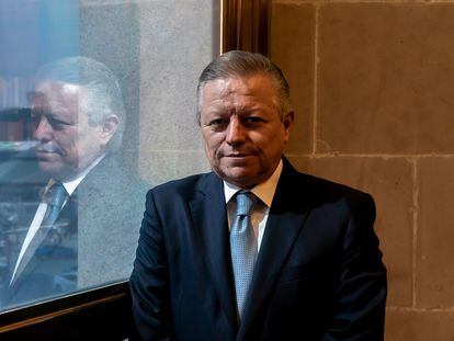 Arturo Zaldívar, ministro presidente de la Suprema Corte de justicia de la Nación posa durante una entrevista con EL PAÍS en 2020.