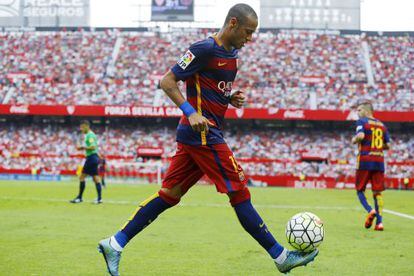 Neymar, en el partido frente al Sevilla.