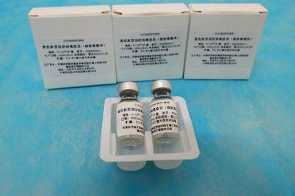 Viales de la vacuna china desarrollada por CanSino Biologics.