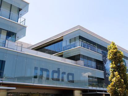 Sede de la multinacional española Indra en Alcobendas (Madrid).