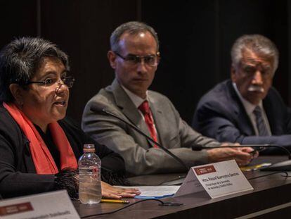 Raquel Buenrostro, durante una conferencia de prensa en julio pasado. 