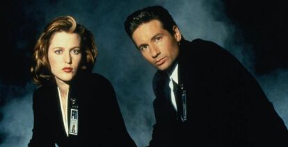 Gillian Anderson y David Duchovny, protagonistas de 'Expediente X'.
